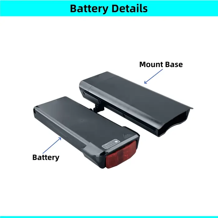 Batterie arrière T1 pour vélo de ville