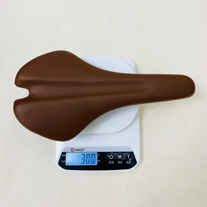 Selle de vélo de montagne pliable rétro en matériau PU
