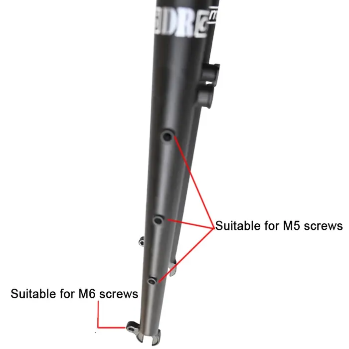Fourche avant en acier DARKROCK CM-5 CR-MO 28