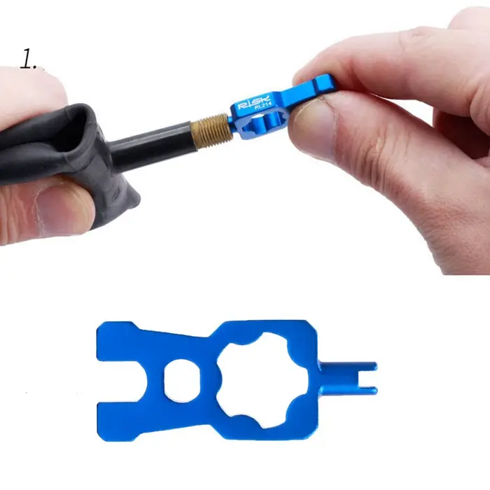 Valve de réparation portable 4 en 1 pour vélo de route et VTT