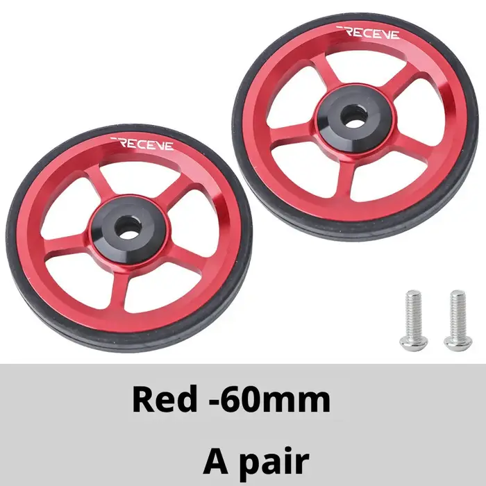 Roue facile à rouler de 60 mm pour vélo pliant Brompton en alliage d'aluminium