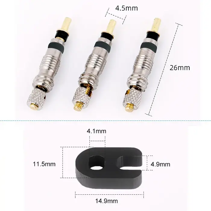 Deemount Presta noyau de Valve en laiton FV buse de remplacement vtt vélo de route Tubeless pièces de Service outil de retrait en alliage joint torique en option