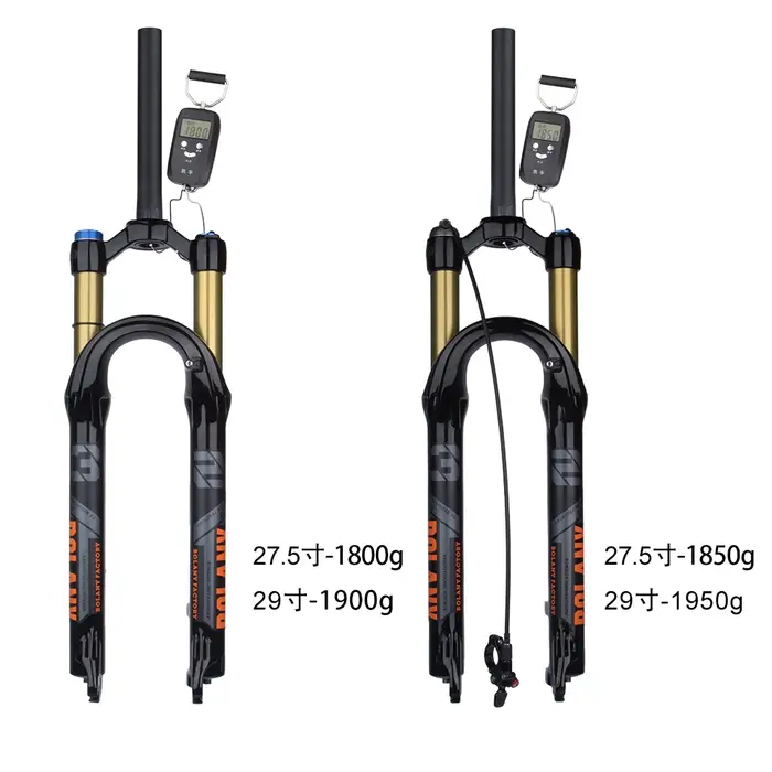 Bolany-Fourche avant de vélo de montagne en alliage de magnésium, suspension d'air de vélo, 32mm, 27