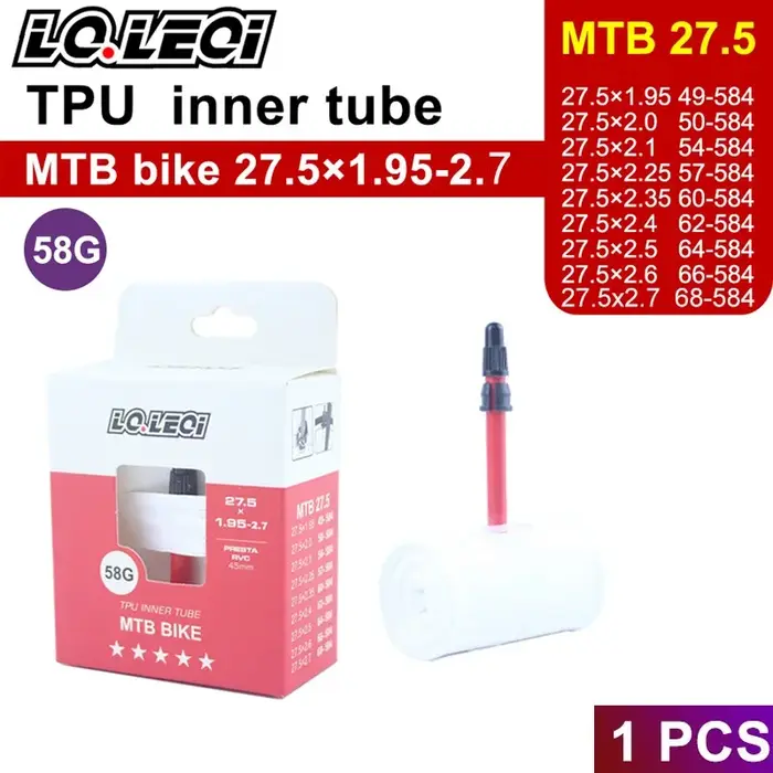 Chambres à air pour VTT LQ.LEQI Lechler – Pneus universels ultra-légers en TPU de 26/27