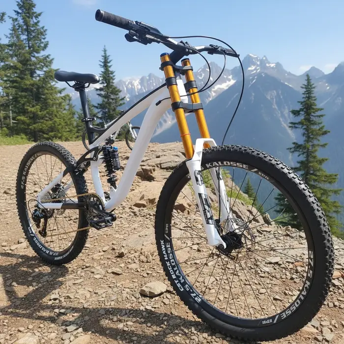 Vélo tout-terrain Kalosse à suspension intégrale, cadre DNM Soft-tail, 26/27,5 pouces, freins hydrau