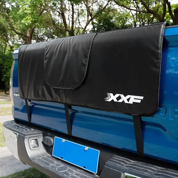 Coussin de protection de hayon de vélo de montagne avec sangle en fibre