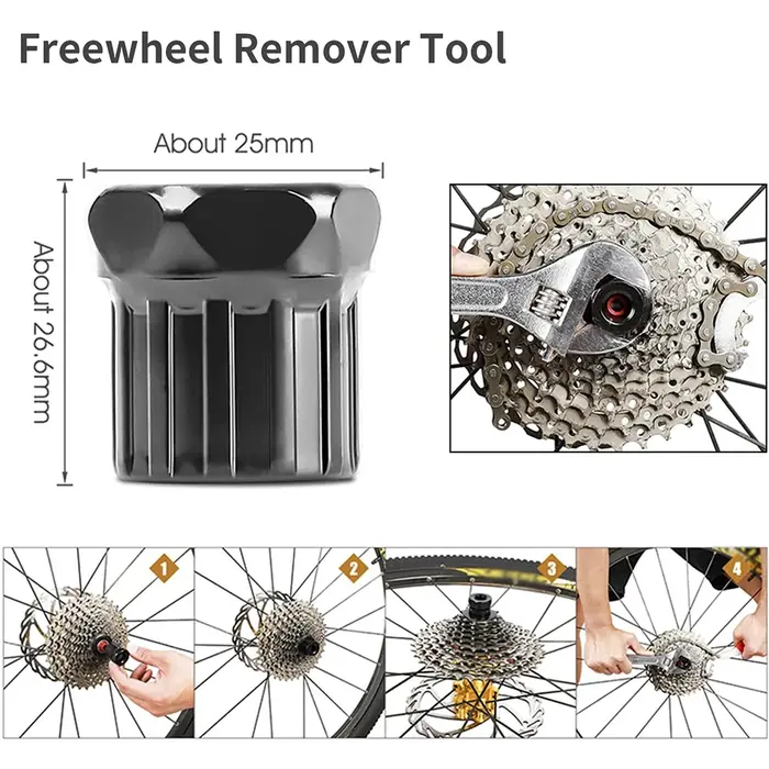 Kits d'outils de réparation de vélo, disjoncteur de chaîne, dissolvant de volant d'inertie, extracte