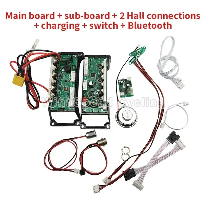 Carte mère contrôleur pour scooter d'équilibre électrique 36V 42V système double avec carte Bluetooth pour hoverboard 6 8 10 pouces blanc