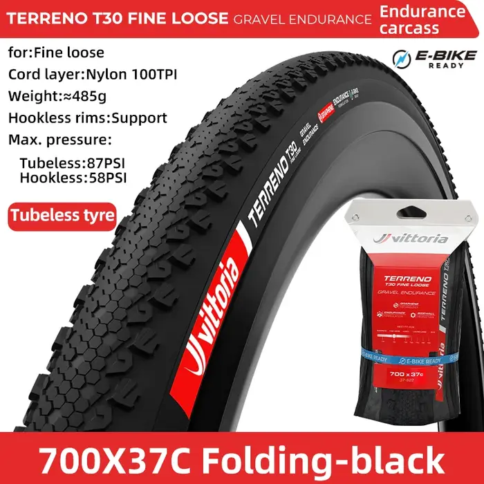 Vittoria vélo gravier route véhicule pneu 700x40C Tubeless TERRENO T50 mixte haute Anti-crevaison côté paroi Protection
