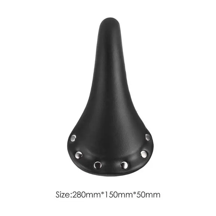 Housse de selle de vélo vintage en cuir imperméable pour vélo de route