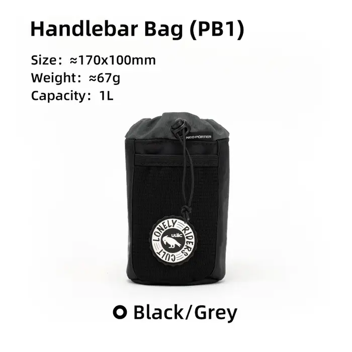 Sacoche de guidon ULAC 1,0 L pour vélo, porte-bouteille d'eau, pochette de transport, sacoche de pot