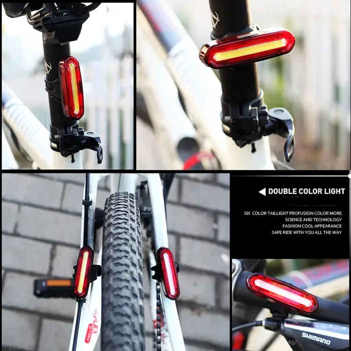 Lampe LED aste USB pour vélo de route et de montagne