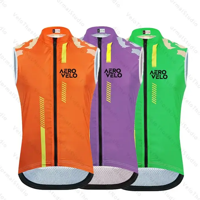 Gilet de cyclisme AERO VELO 2026 pour homme – Coupe-vent