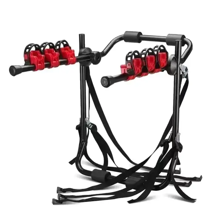 Nouveau! Support universel pour vélo de voiture, 2 pièces, fixation sur le toit, antidérapant, robuste, support de vélo pour porte-vélos de voiture