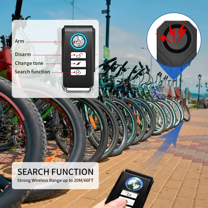 Alarme antivol pour vélo et moto