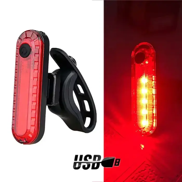 Feu arrière de vélo rechargeable par USB