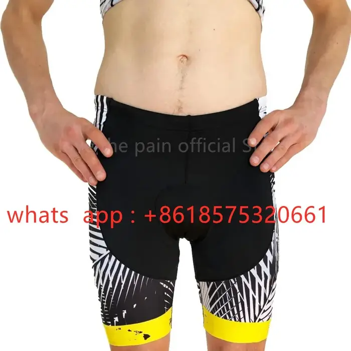 Zootekoi-Short de cyclisme sans bretelles pour homme
