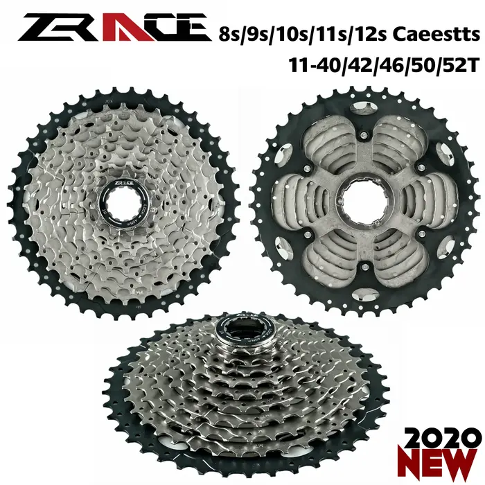 Cassette de vélo ZRACE 8 9 10 11 12 vitesses VTT Roue libre 11-42T/46T/50T/52T pour ALIVIO/DEORE/SLX/XT