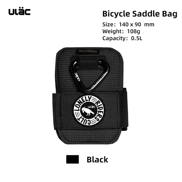 Sacoche de selle de vélo ULAC 0,5 L, mini sacoche de selle, imperméable, antichoc, tissu durable, sa