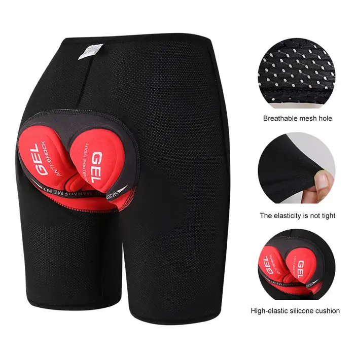 Short de cyclisme rembourré pour hommes