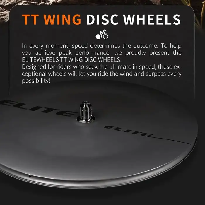 ELITEWHEELS Roues de vélo de course en carbone 700c