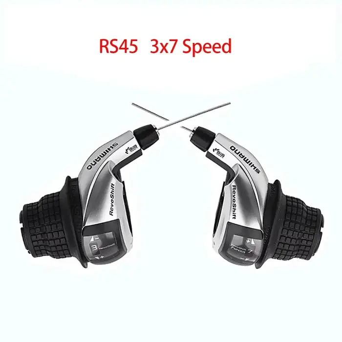 Shimano Tourney SL-RS45 Revoshift Twist Shifter 3s/7s/8s/21s/24s VTT Vélo de ville Poignée de changement de vitesse avec poignées OGD