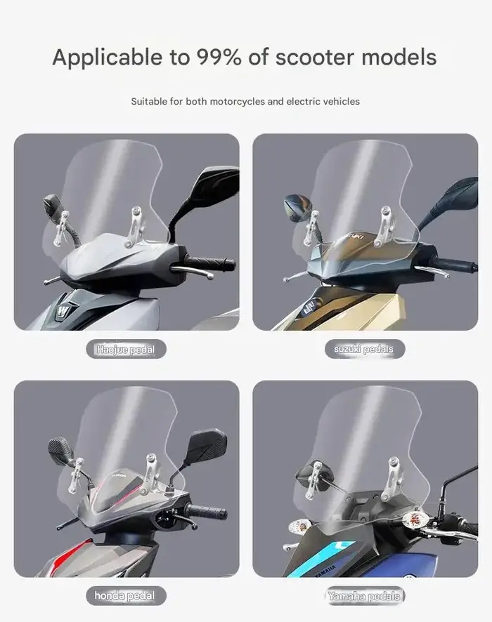 Pare-brise universel amélioré pour scooter
