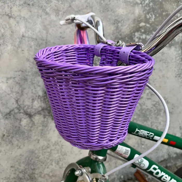 Mir de vélo en rotin tissé à la main