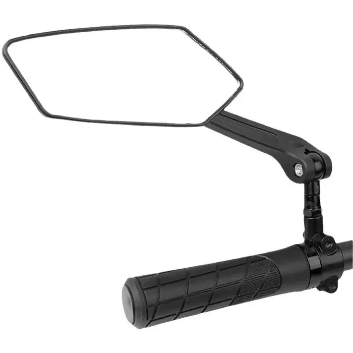 Rétroviseur de vélo, miroir de cyclisme clair à large champ de vision, réflecteur arrière réglable pour guidon gauche et droit