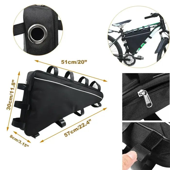 Sac triangulaire pour cadre de vélo de montagne électrique