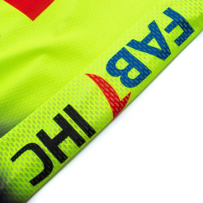 Ensemble maillot et short de cyclisme jaune fluo