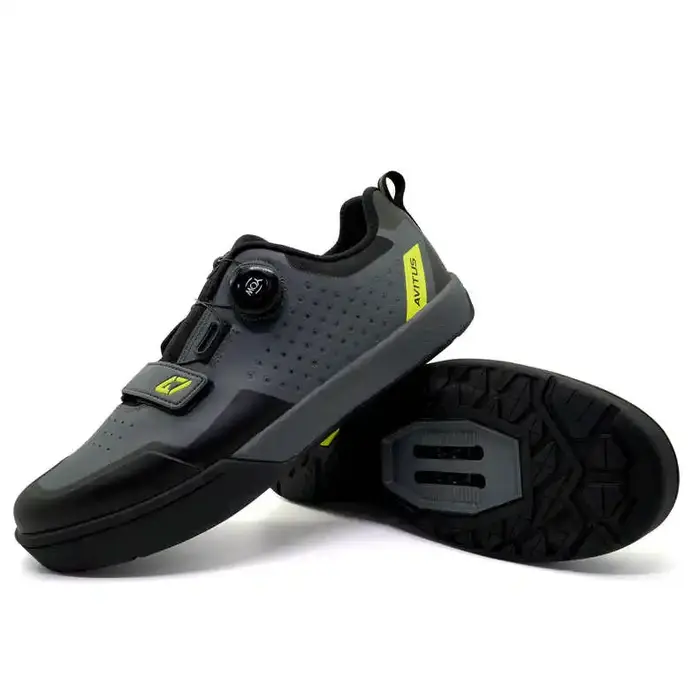 AVITUS – chaussures de vtt pour hommes, avec crampons SPD à 2 boulons, semelle en caoutchouc pour de