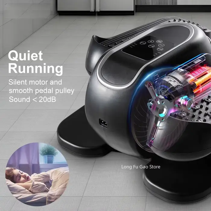 Machine elliptique sous le bureau