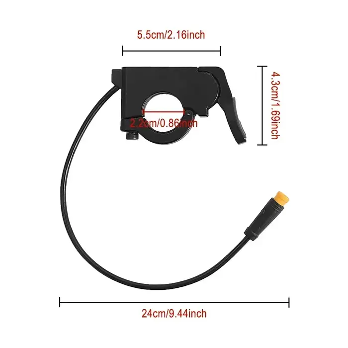 Accélérateur de guidon pour vélo électrique