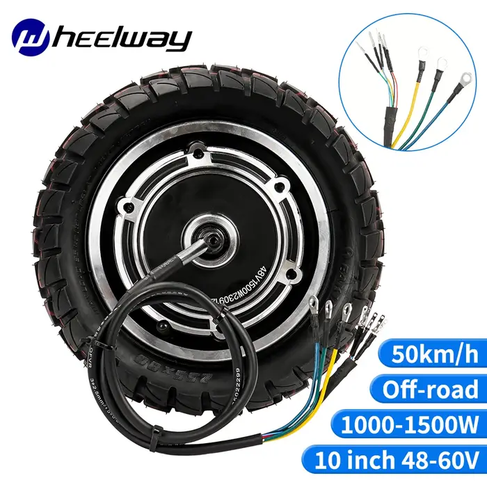 Moteur de trottinette électrique, roue de trottinette pliable, partagée pour moteur à double entraîn