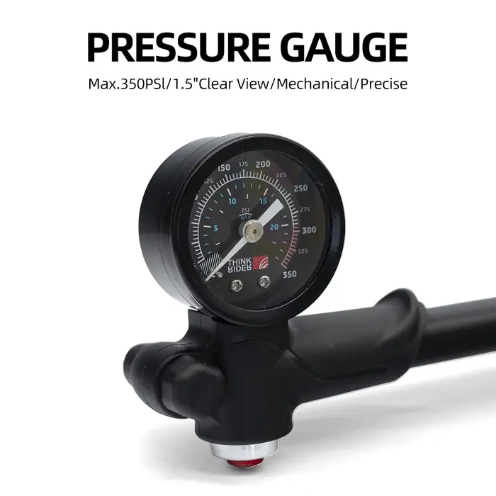 Pompe à air de vélo Portable haute pression 350psi avec jauge pour fourche et Suspension arrière amortisseur