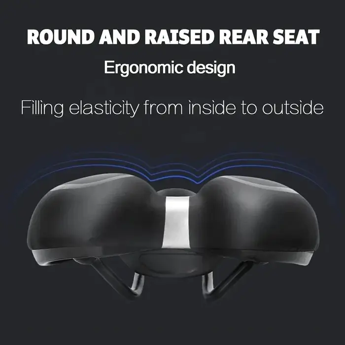 Selle de vélo rembourrée en cuir PU