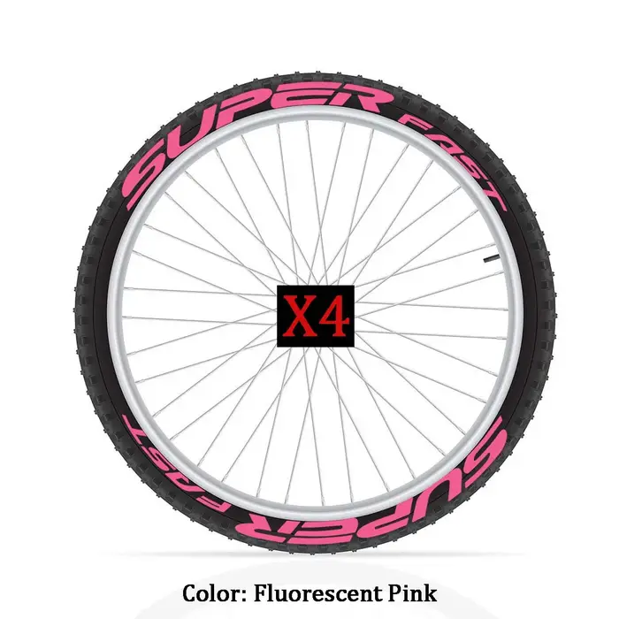 Autocollants lumineux pour jantes de vélo
