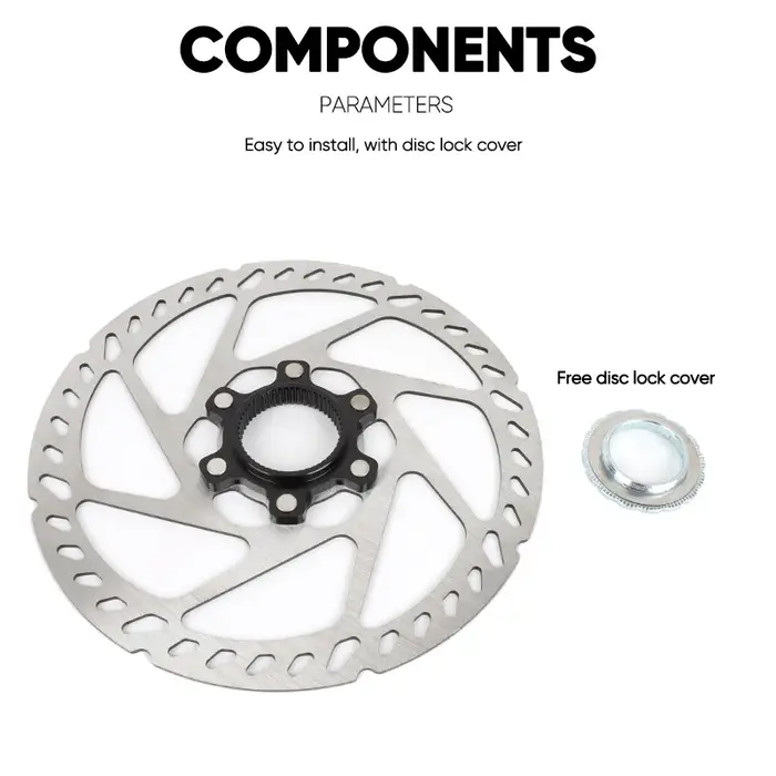Rotor de verrouillage central de vélo 160mm 180mm 203mm, Rotor de verrouillage central de vélo de ro