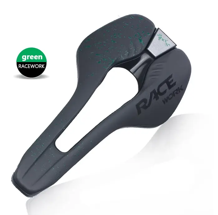 Selle de vélo VTT et route RACEWORK RK90 professionnelle ultralégère en nylon avec rail acier chrome-molybdène pour homme triathlon et course TT