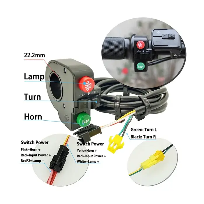 Phare électrique pour vélo électrique