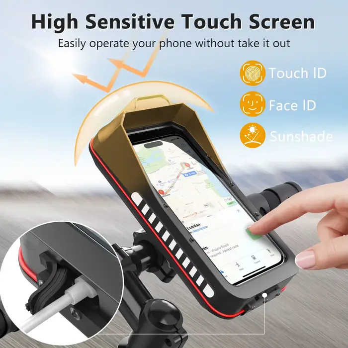 Support de téléphone étanche pour vélo