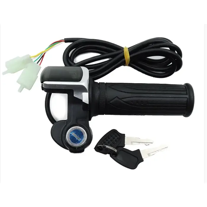 Poignée d'accélérateur de vélo électrique 24V/36V/48V