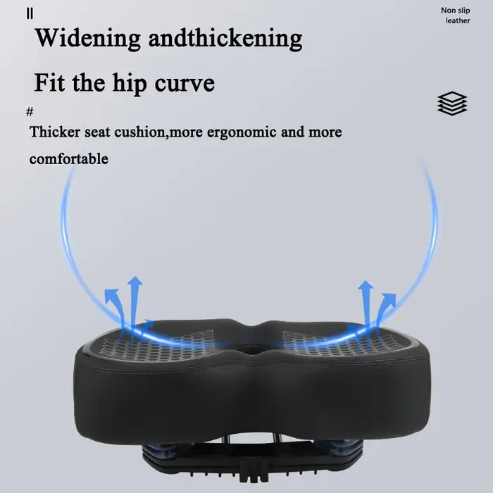 DRCKHROSComfortable selle de vélo Double Absorption des chocs siège de cyclisme de banlieue haute élastique élargir vtt