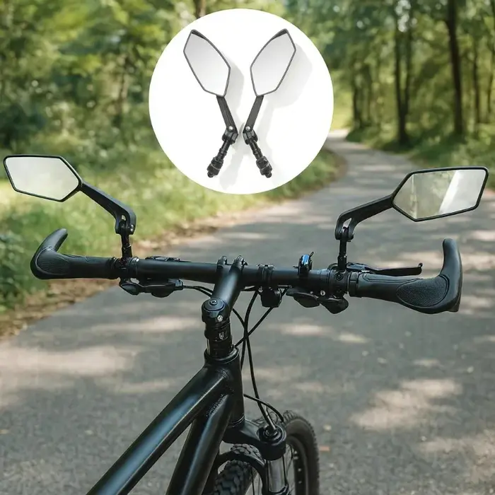 Rétroviseur grand Angle rotatif réglable pour guidon de vélo de route