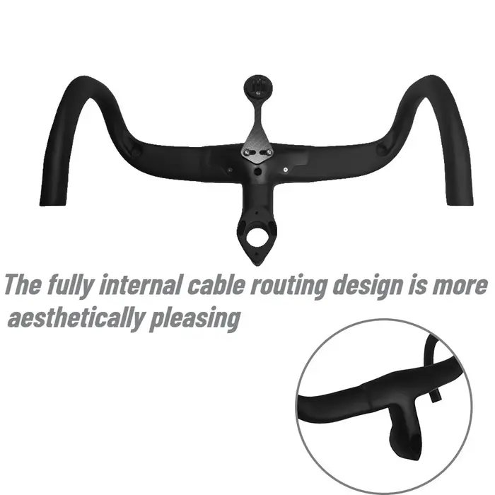 Guidon de vélo de route monobloc en fibre de carbone spécifique Pinarello