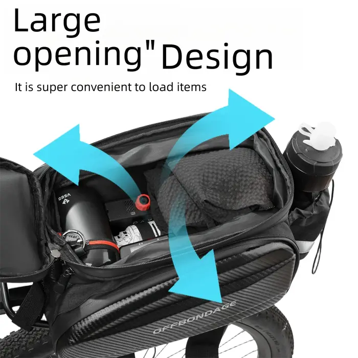OFFBONDAGE 20L Sacoche de Selle Arrière pour Vélo, Sacoches de Porte-Bagages VTT, Sacoche de Coffre,