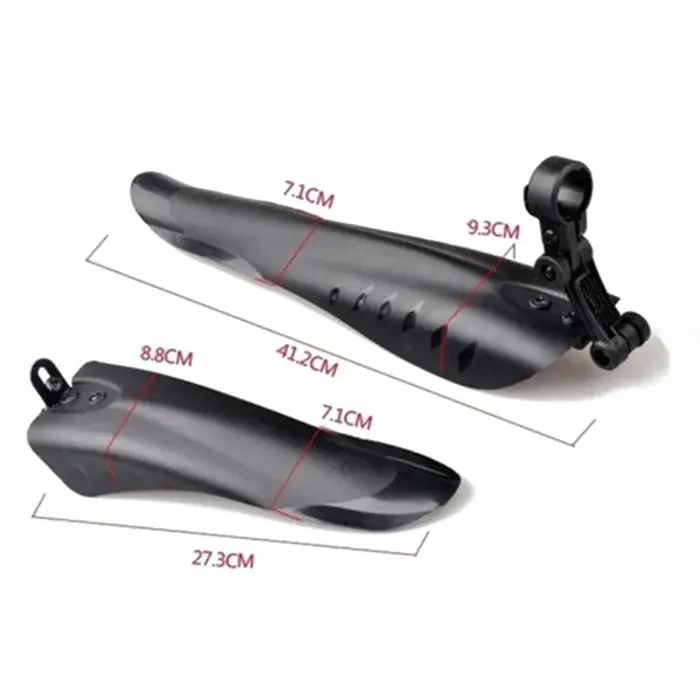 Garde-boue de vélo en plastique souple PP, accessoire de protection contre les éclaboussures, épais,