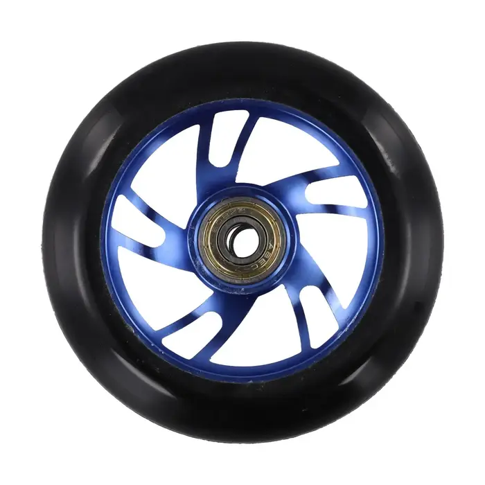 2 roues de trottinette professionnelle avec moyeu en alliage d'aluminium et pneu en polyuréthane
