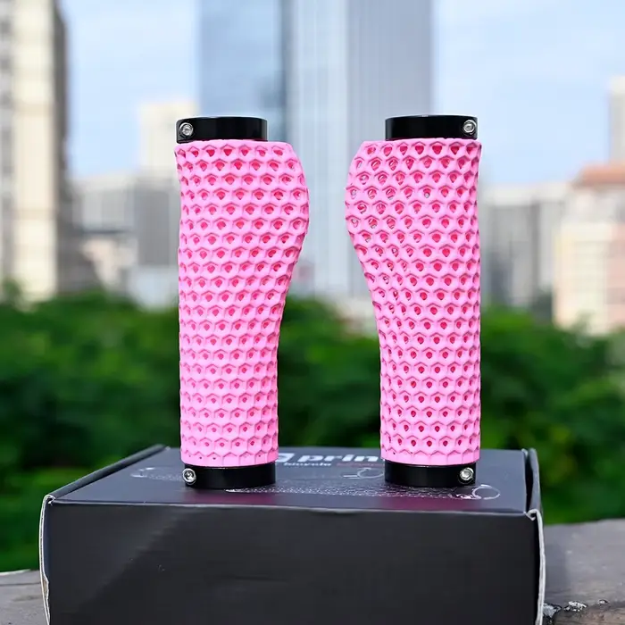 Poignées de guidon GOLDIX MTB, impression 3D, nid d'abeilles, poignée de guidon de vélo, verrouillage bilatéral réglable, antidérapant, respirant, amortissant